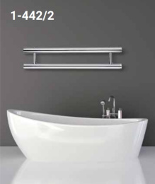 Полотенцесушитель водяной Margaroli Orizzonti 1-442/2 14424002CR, высота 19 см, ширина 60 см, хром