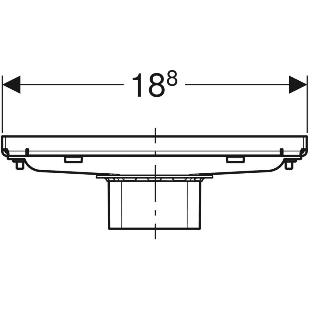Geberit CleanLine 154.455.00.1 Накладная панель, для лотка