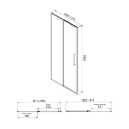 Душевая дверь IDDIS Slide (SLI6BS3i69)