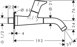 Кран для холодной воды Hansgrohe Focus 31131000