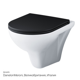 Унитаз подвесной Am.Pm Gem (C901700SCmb) белый, черный