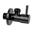 Запорный вентиль 1/2*1/2 Remer 128L1212СFP, черный брашированный хром