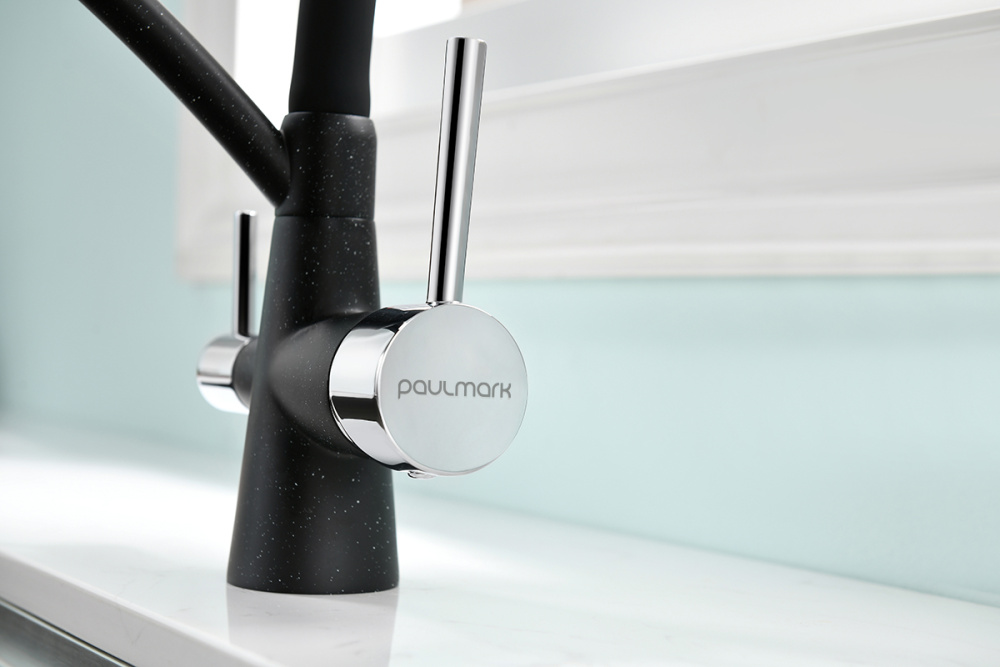 Смеситель для кухни Paulmark Siegen (Si213111-308) чёрный
