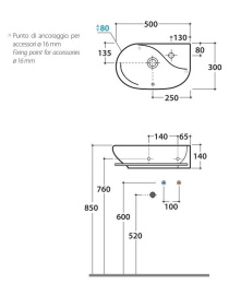 Держатель полотенца Globo Misura (MI048) хром
