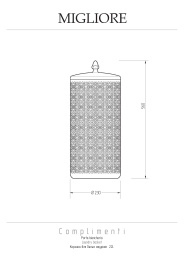 Корзина для белья Migliore 24733 бронза 22 л