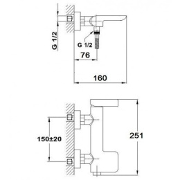 Teka Formentera 62231020NC Смеситель для душа