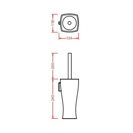Ершик туалетный ArtCeram Jazz (JZA010 01) белый