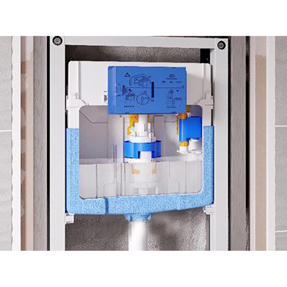 Инсталляция с унитазом Ideal Standard Tesi T387201, сиденье микролифт, клавиша хром, комплект