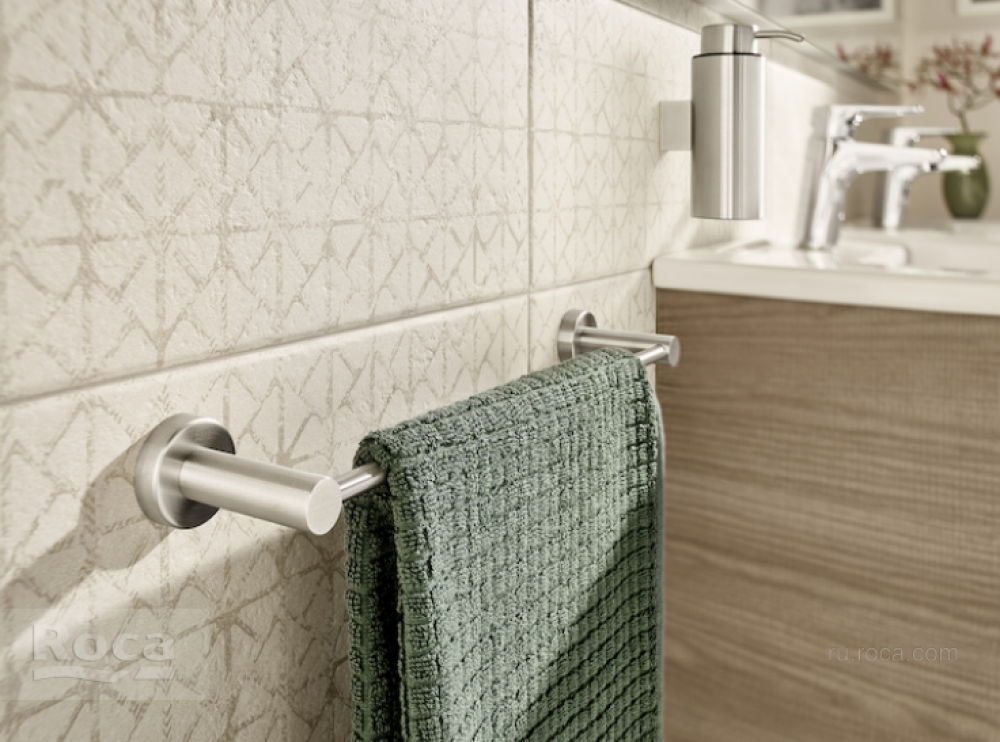 Фото Полотенцедержатель Roca Superinox (817307002) серый, матовый