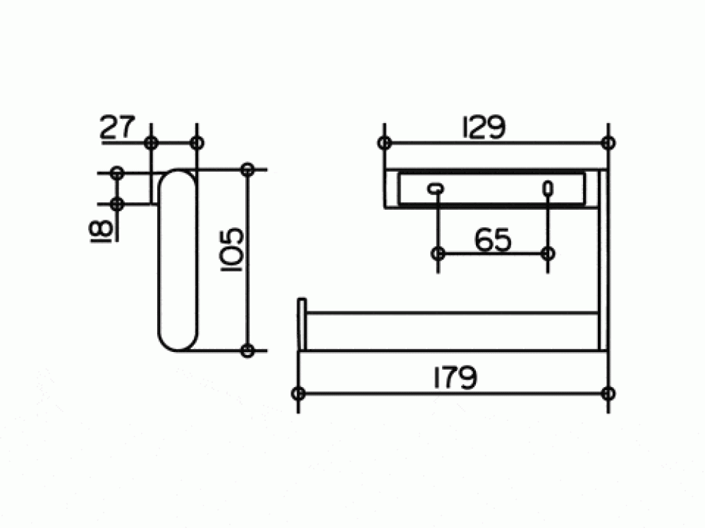 Держатель полотенца Keuco Plan 14922010000, хром