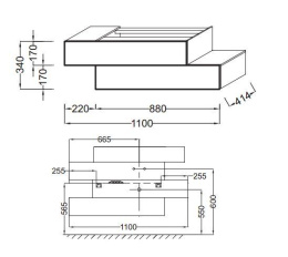 Фото Тумба под раковину Jacob Delafon Pacific 110 см, EB781-V12, подвесная, белое дерево
