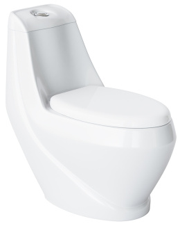 Напольный унитаз моноблок Laguraty 2160А крышка микролифт