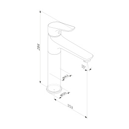 Damixa Origin Bit 770250300 Смеситель для раковины