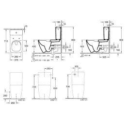 Villeroy&Boch Venticello 4612R001 Унитаз безободковый, альпийский белый