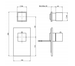 Термостат для душа F3973X1CR FIMA Carlo Frattini FIMATHERM