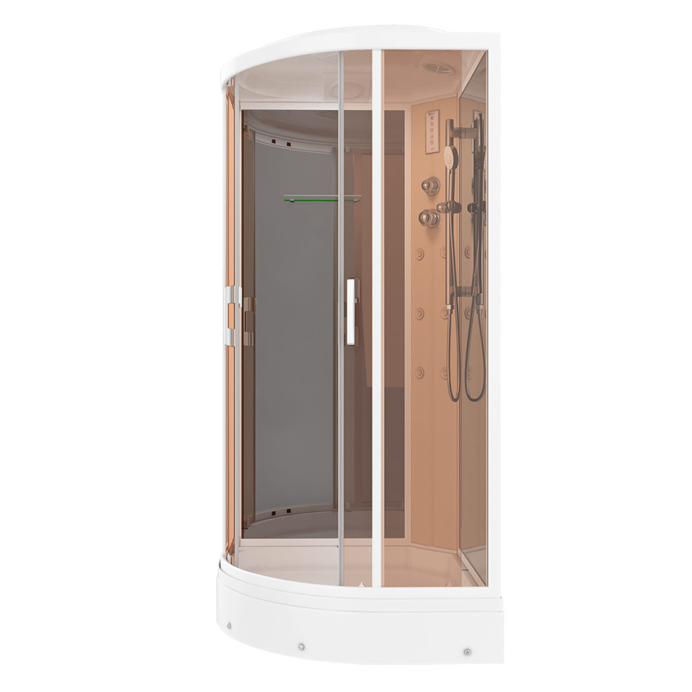 Душевая кабина 90x90x215 Erlit (ER5709P-C25) , Поддон низкий