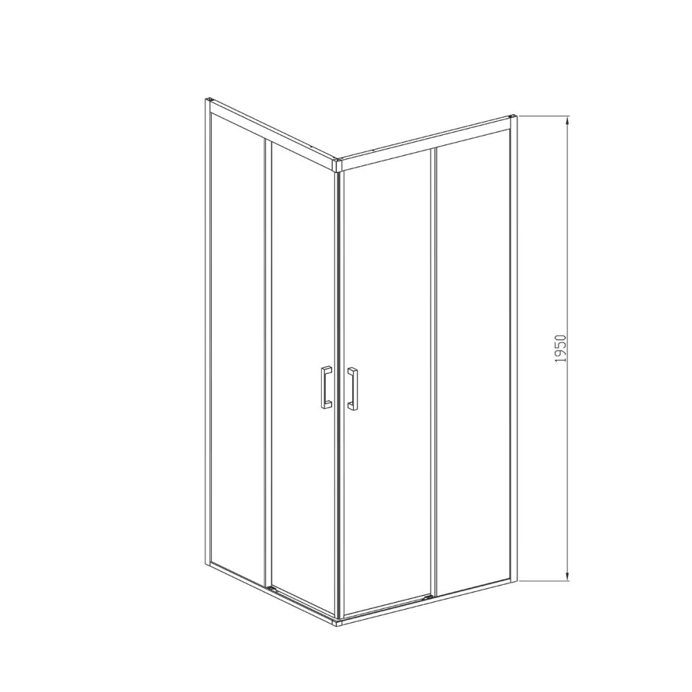 Душевой уголок Vincea Soft (VSS-3SO100CLB) черный