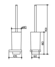 Фото Ершик для унитаза Keuco Edition 11 11164019000, хром