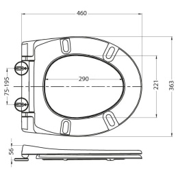 Инсталляция BelBagno с безободковым унитазом BelBagno Alpha BB300CHR, сиденье микролифт