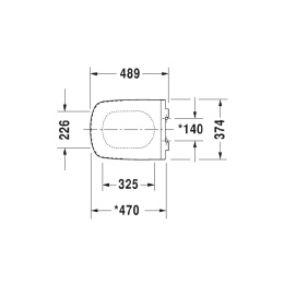 Сиденье для унитаза Duravit Durastyle 0060510000, белый
