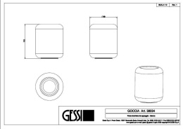 Стакан для зубных щеток Gessi Goccia (38034#031) белый
