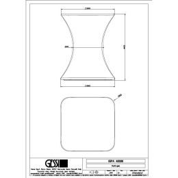 Табурет Gessi Ispa (42030#519) белый