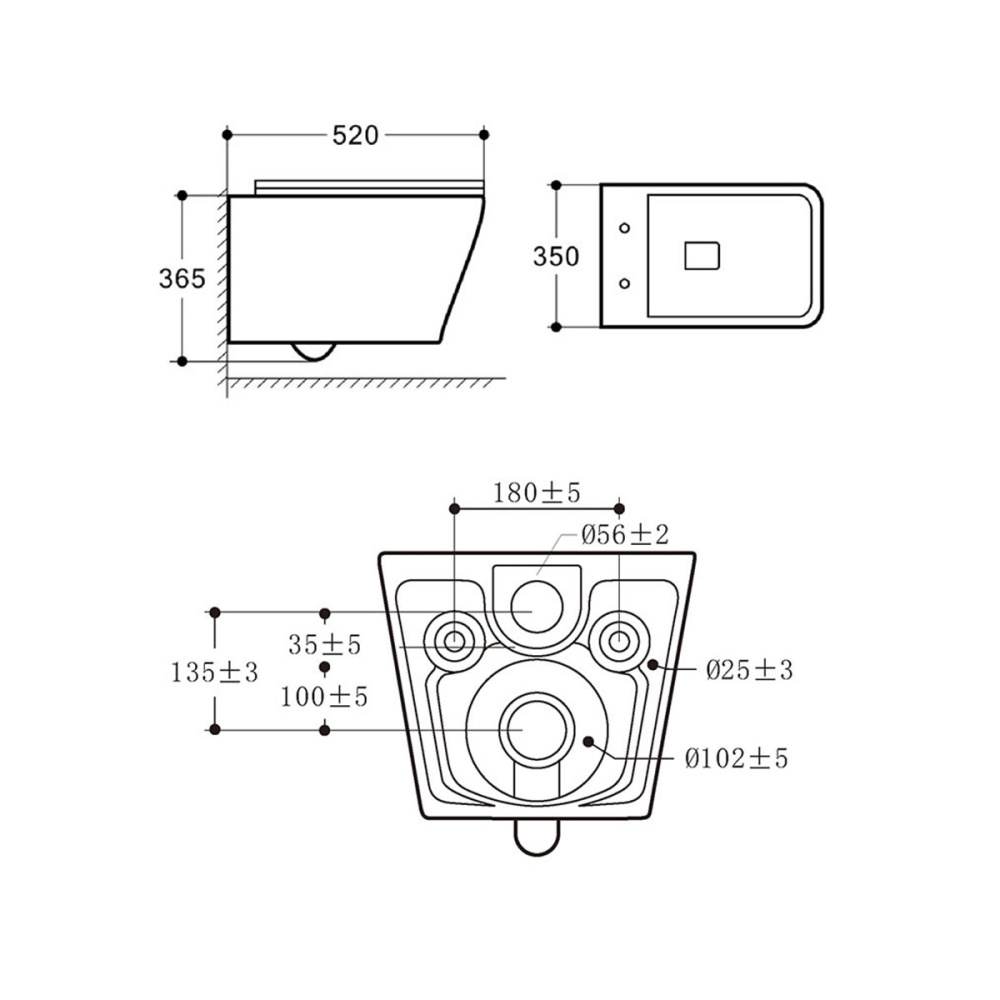 Унитаз подвесной Vincea Cool (VT1-210) белый