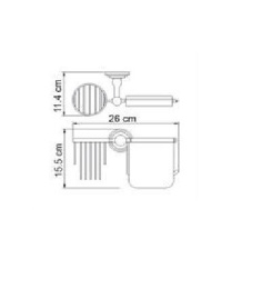 Фото Держатель туалетной бумаги WasserKRAFT Ammer К-7000 (K-7059) хром