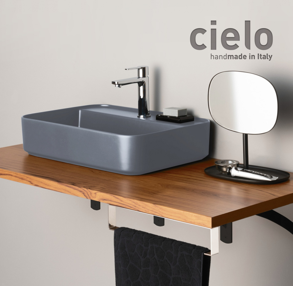 Фото Ceramica CIELO Shui Comfort SHCOLARF BR Раковина для ванной комнаты 60*43 см, подвесная - накладная 