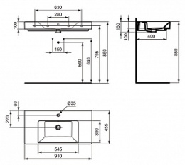 Ideal Standard Strada K078901 (90 см)
