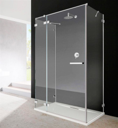 Дверь для душевого уголка Radaway Euphoria KDJ 120x200 профиль хром, стекло прозрачное, петли слева 