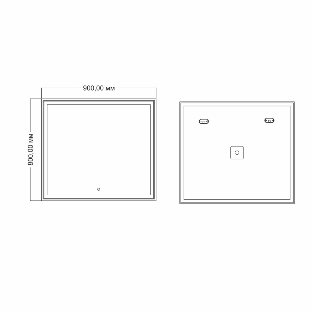 Зеркало с подсветкой MIXLINE Минио 900*800 (545276)