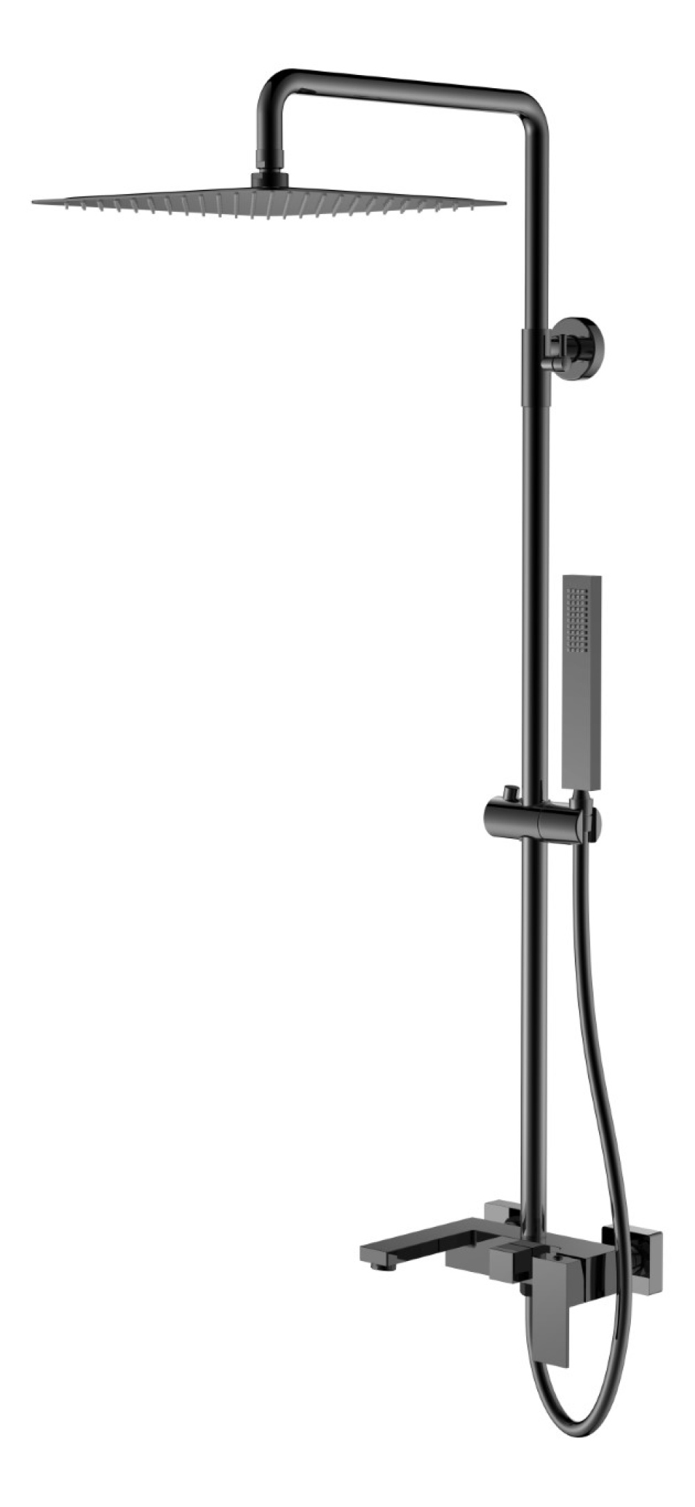 Cмеситель для умывальника Boheme Qubic (478-SGM) металл глянец