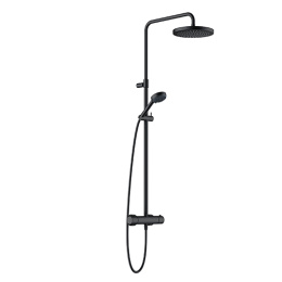 Фото Душевая система Kludi Logo (6808239-00) черный матовый