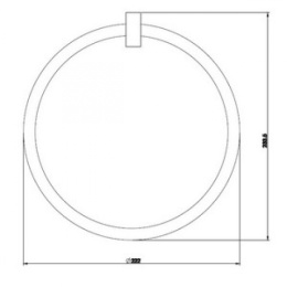 Фото Полотенцедержатель Gessi Rettangolo (20909#031) хром