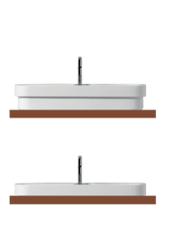 Фото Kerasan Tribeca 514211*1 Раковина встраиваемая/накладная, 60х43см, с 1 отверстием под смеситель, цве