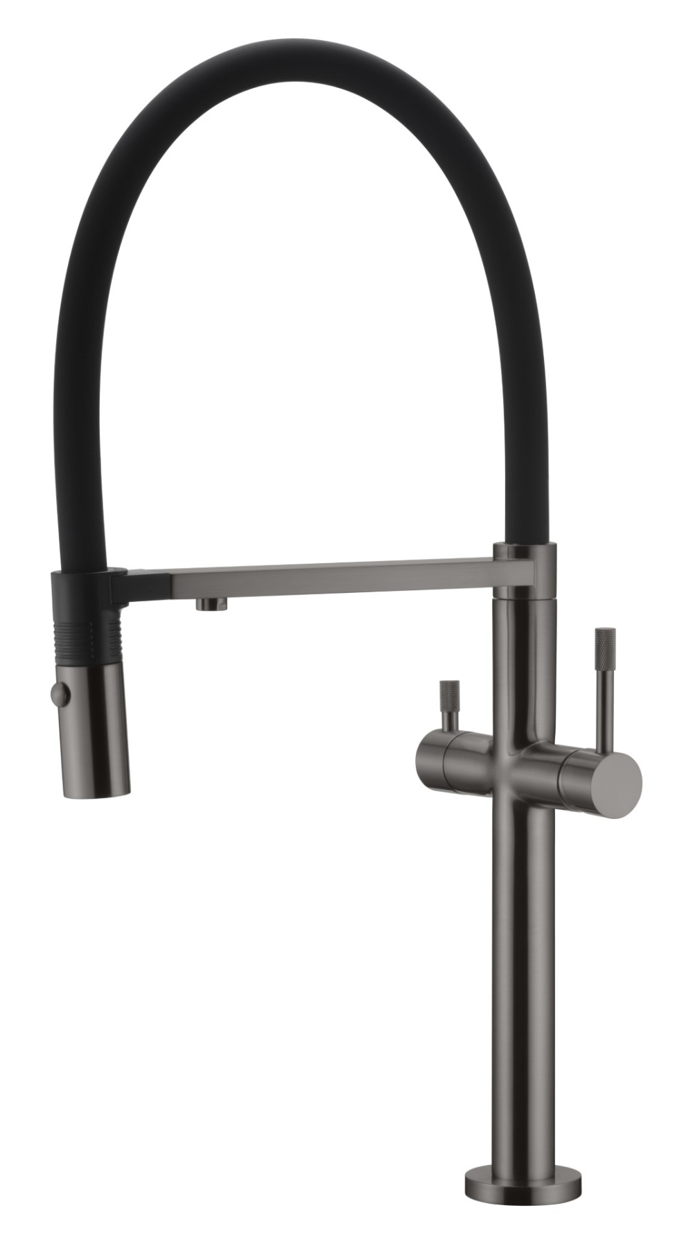 Фото Смеситель для кухни Boheme Uno (115-GM) сталь