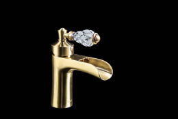 Смеситель для раковины Boheme Vogue Crystal (201-CRST) бронза