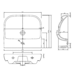 Раковина подвесная 55 см IFO Grandy RP210550100
