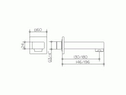 Фото Излив для ванны Keuco Edition 11 51145010000, хром