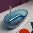 Antonio Lupi Reflex REFLEX Petrolio/cr Ванна отдельностоящая, овальная, 167х86х53см, цвет: Petrolio