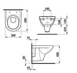 Подвесной унитаз Laufen Pro 8209520000001
