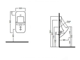 Фото Писсуар подвесной Hatria Fusion (YXC301) белый