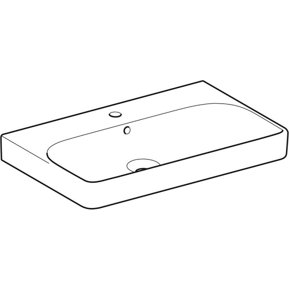 Раковина подвесная Geberit Smyle Square 500.249.01.1