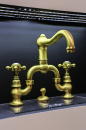 Фото Смеситель Nicolazzi Dames Anglaises 1419DB78 для раковины, темная бронза, ручки P. Mont Blanc