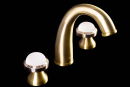 Фото Смеситель для умывальника Boheme Satine (317-ST) бронза