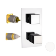Смеситель термостатический для душа Remer Q-Elegance QT92KBBO, белый матовый