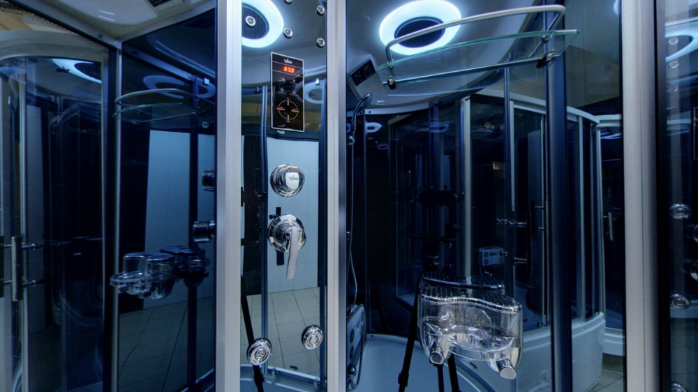 Фото Душевая кабина 110x85x220 Timo (T-1110 L) С гидромассажем, акрил, Поддон глубокий