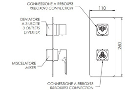 Remer Energy EY93KBNP Смеситель для ванны - внешняя часть (никель (полированный))