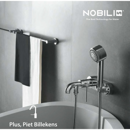 NOBILI Plus PL00110CR - Смеситель для ванны в комплекте с ручным душем (хром)
